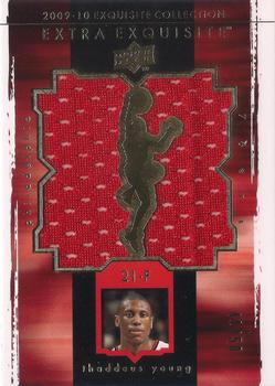 2009-10 Upper Deck Exquisite Collection - Extra Exquisite Jerseys #X-TY Thaddeus Young Front