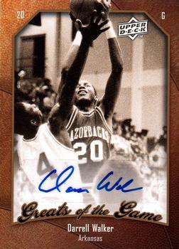 2009-10 Upper Deck Greats of the Game - Autographs #21 Darrell Walker Front