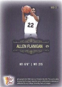 2022 Wild Card Matte #MB-3 Allen Flanigan Back