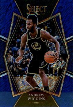 2021-22 Panini Select - Blue Shimmer Prizms #134 Andrew Wiggins Front