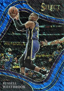 2021-22 Panini Select - Blue Shimmer Prizms #203 Russell Westbrook Front