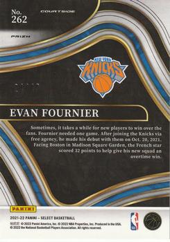 2021-22 Panini Select - Red Disco Prizms #262 Evan Fournier Back