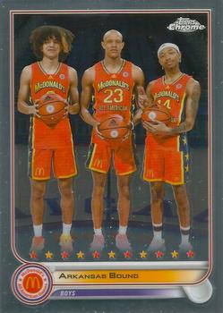 2022 Topps Chrome McDonald's All American #65 Arkansas Bound Front