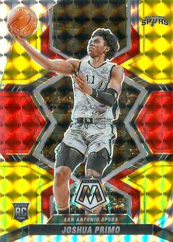 2021-22 Panini Mosaic - Choice Fusion Red & Yellow #204 Joshua Primo Front