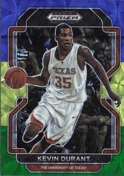 2022 Panini Prizm Draft Picks - Choice Blue Yellow and Green #32 Kevin Durant Front
