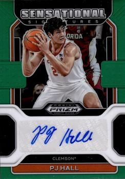 2022 Panini Prizm Draft Picks - Sensational Signatures Prizms Green #SS-PJH PJ Hall Front