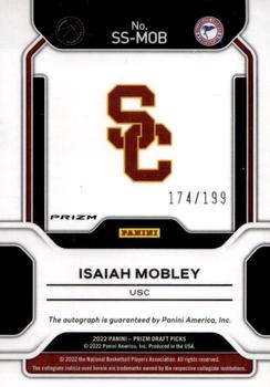 2022 Panini Prizm Draft Picks - Sensational Signatures Prizms Red #SS-MOB Isaiah Mobley Back