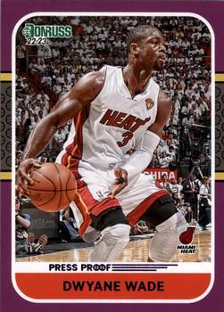 2022-23 Donruss - Retro Series Purple Press Proof #13 Dwyane Wade Front