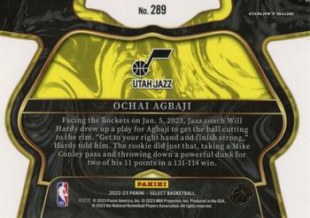 2022-23 Panini Select #289 Ochai Agbaji Back