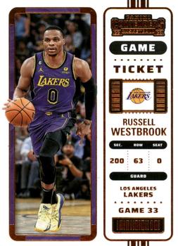 2022-23 Panini Contenders - Game Ticket Bronze #50 Russell Westbrook Front