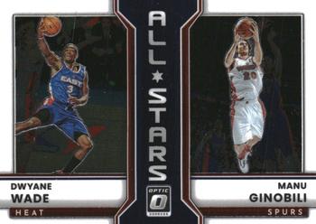 2022-23 Donruss Optic - All-Stars #18 Dwyane Wade / Manu Ginobili Front