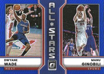 2022-23 Donruss Optic - All-Stars Blue #18 Dwyane Wade / Manu Ginobili Front