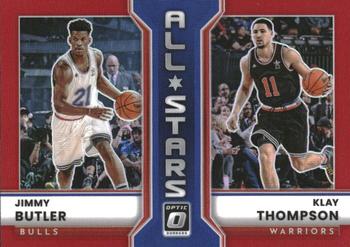 2022-23 Donruss Optic - All-Stars Red #16 Jimmy Butler / Klay Thompson Front