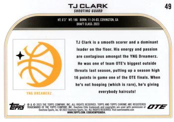 2022-23 Topps Chrome Overtime Elite #49 TJ Clark Back