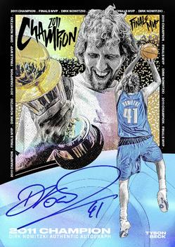 2023 Tyson Beck Dirk Nowitzki - AP Variation Autograph #NNO Dirk Nowitzki Front