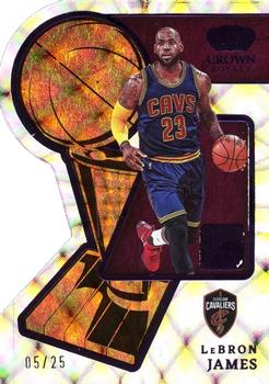 2022-23 Panini Crown Royale - Hand Crafted Purple #4 LeBron James Front