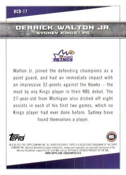 2022-23 Topps NBL - Big City Ballers #BCB-17 Derrick Walton Jr. Back