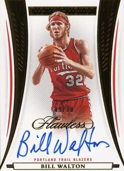 2021-22 Panini Flawless - Distinguished Autos Gold #DA-BWT Bill Walton Front