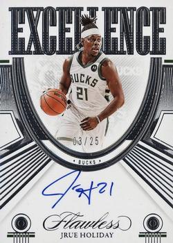 2021-22 Panini Flawless - Excellence Signatures #EXC-JRU Jrue Holiday Front