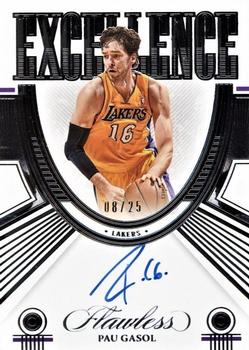 2021-22 Panini Flawless - Excellence Signatures #EXC-PAU Pau Gasol Front