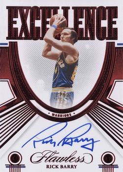 2021-22 Panini Flawless - Excellence Signatures Ruby #EXC-RBA Rick Barry Front
