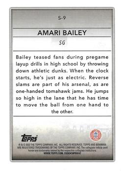 2022-23 Bowman University Chrome - Skyscraping #S-9 Amari Bailey Back