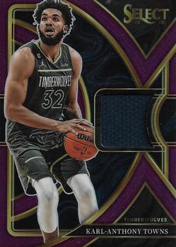 2022-23 Panini Select - Selective Swatches Purple Prizms #SS-KA Karl-Anthony Towns Front