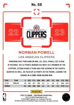 2022-23 Panini PhotoGenic #68 Norman Powell Back