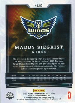 2023 Panini Origins WNBA #90 Maddy Siegrist Back