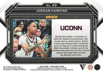 2023 Panini Prizm Draft Picks #42 Jordan Hawkins Back