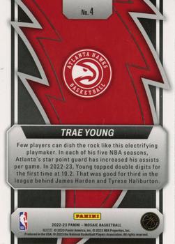 2022-23 Panini Mosaic - Thunder Road #4 Trae Young Back