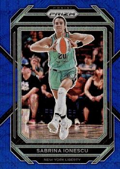 2023 Panini Prizm WNBA - Blue Wave #50 Sabrina Ionescu Front