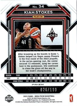 2023 Panini Prizm WNBA - Red #34 Kiah Stokes Back