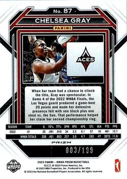 2023 Panini Prizm WNBA - Red #87 Chelsea Gray Back