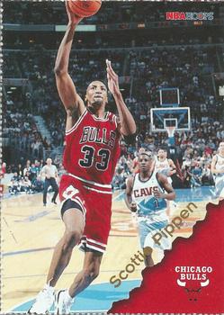 1996-97 Hoops Chicago Bulls Team Night Sheet Singles #NNO Scottie Pippen Front