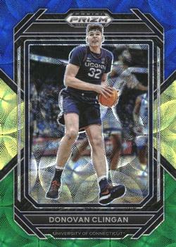 2023 Panini Prizm Draft Picks - Choice Blue/Yellow/Green #48 Donovan Clingan Front