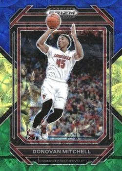 2023 Panini Prizm Draft Picks - Choice Blue/Yellow/Green #66 Donovan Mitchell Front