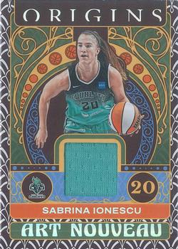 2023 Panini Origins WNBA - Art Nouveau Memorabilia #AN-SIO Sabrina Ionescu Front