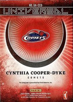 2023 Panini Origins WNBA - Universal Autographs Red #UA-CCD Cynthia Cooper-Dyke Back