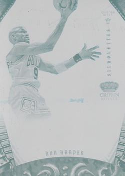 2013-14 Panini National Treasures - 2012-13 Panini Preferred - Silhouettes Printing Plates Cyan #213 Ron Harper Front