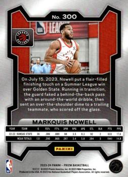 2023-24 Panini Prizm #300 Markquis Nowell Back