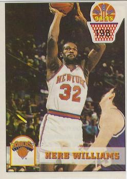 1994-95 Carousel NBA Basket Stickers (Greece) #198 Herb Williams Front