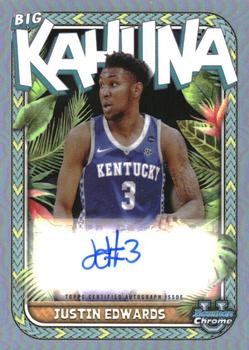 2023-24 Bowman University Chrome - The Big Kahuna Autographs #BKA-JE Justin Edwards Front