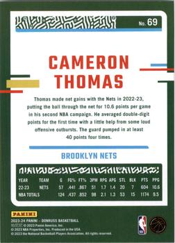 2023-24 Donruss - Silver Press Proof #69 Cameron Thomas Back