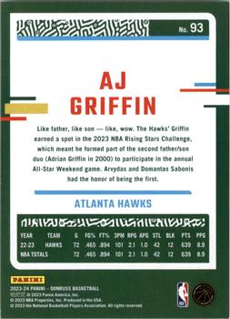 2023-24 Donruss - Silver Press Proof #93 AJ Griffin Back