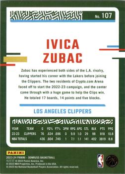 2023-24 Donruss - Silver Press Proof #107 Ivica Zubac Back