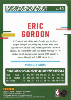 2023-24 Donruss - Green Laser Holo #60 Eric Gordon Back