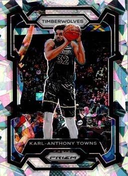 2023-24 Panini Prizm - Prizms Ice #78 Karl-Anthony Towns Front