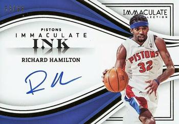 2022-23 Panini Immaculate Collection - Immaculate Ink #II-RHM Richard Hamilton Front