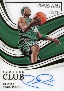 2022-23 Panini Immaculate Collection - Scorers Club Signatures #SCS-PPE Paul Pierce Front